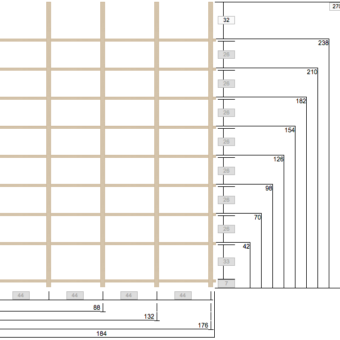 Hylly 4/9 270x184cm Väritön öljy