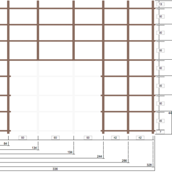 Hylly 7/8 259x336cm Tiikkimetsä