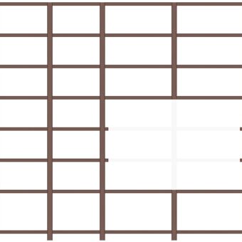 Täispuidust riiul 204x264cm toon:Väärispuu