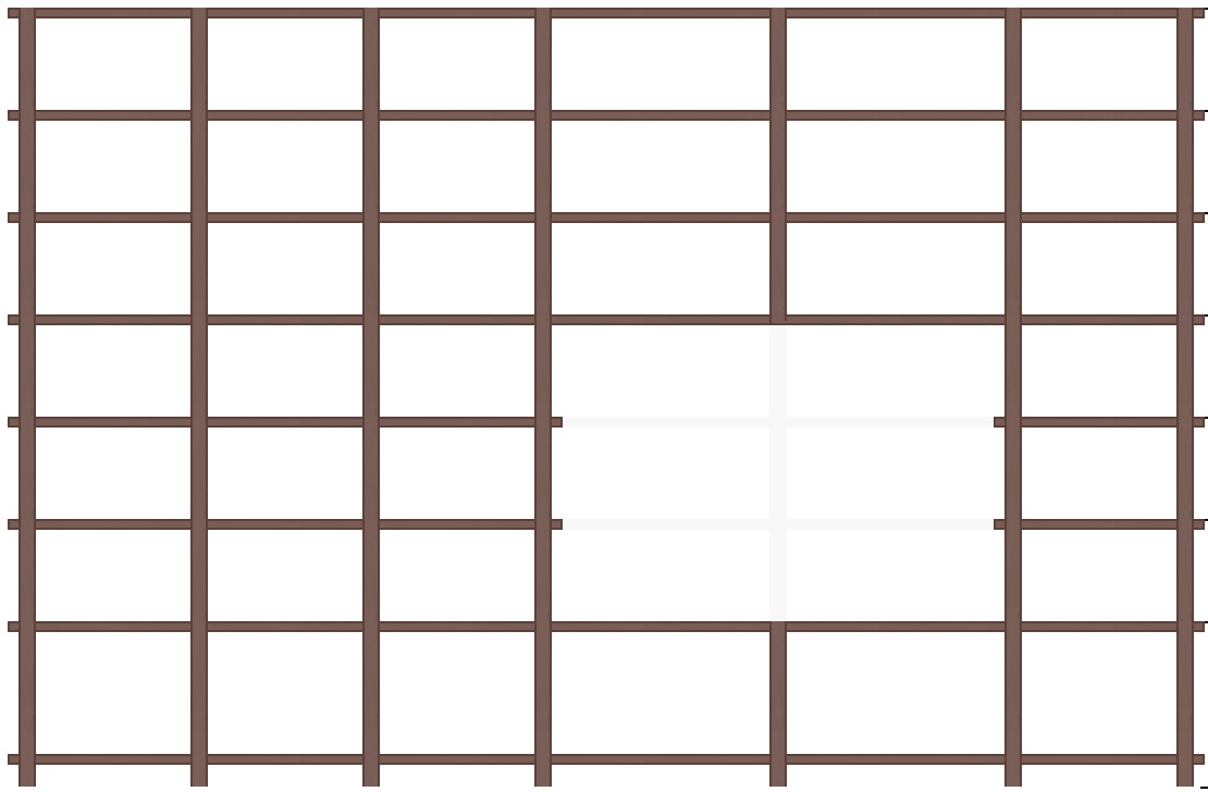 Täispuidust riiul 204x264cm toon:Väärispuu